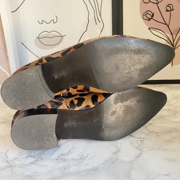 Whistles Berwick Soft Leopard Calf Hair Ankle Boot Booties 39 / 8 - Picture 10 of 14